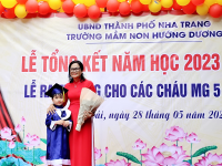 TỔNG KẾT NĂM HỌC 2023-2024 LẾ RA TRƯỜNG CÁC CHÁU MG 5-6 TUỔI