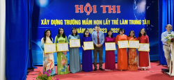 Hình ảnh HỘI THI XÂY DỰNG TRƯỜNG MẦM NON LẤY TRẺ LÀM TRUNG TÂM CẤP THÀNH PHỐ NĂM HỌC 2023-2024